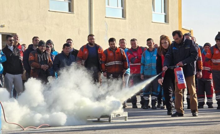 Kocasinan’da gerçeğini aratmayan yangın tatbikatı