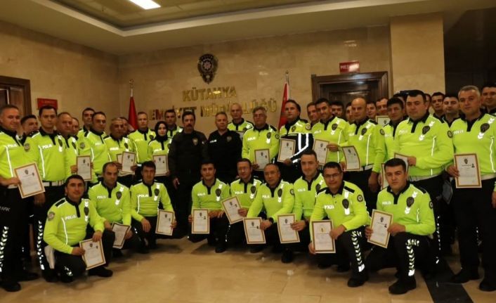 Kütahya polisine "Başarı ve üstün başarı" belgesi