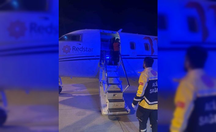 Mardin’de ambulans uçak 1 günlük bebek için havalandı