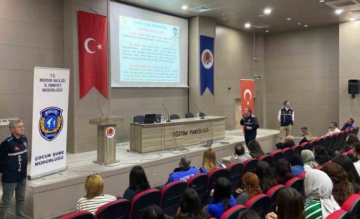 Mersin polisinden akademisyenler ve üniversite öğrencilerine bilgilendirme