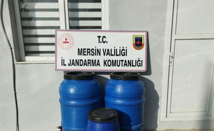 Mersin’de 540 litre sahte içki ele geçirildi