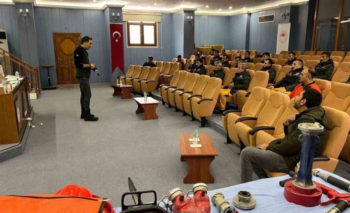 Mersin’de yangın gönüllülerine eğitim verildi