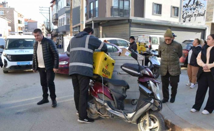 Motosiklet ile otomobil çarpıştı: 1 yaralı