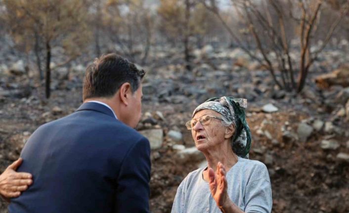 Muğla Büyükşehirden yangından etkilenen çiftçilere destek