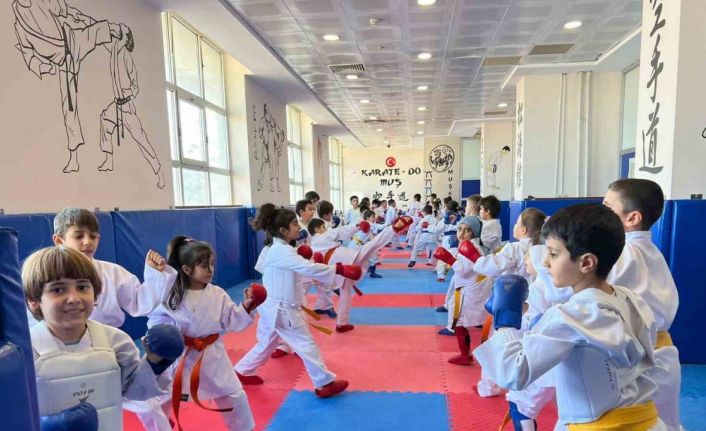 Muş’ta karate kurslarına yoğun ilgi