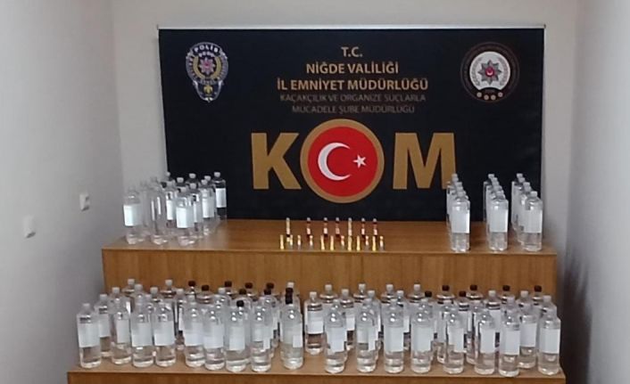 Niğde’de kaçak içki operasyonu: 1 gözaltı