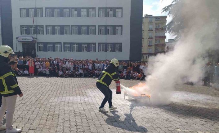 Ordu’da 22 bin 525 öğrenciye yangın eğitimi verildi