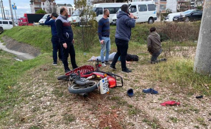 Ordu’da motosiklet kazası: 1 yaralı