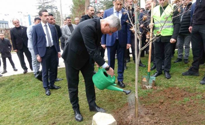 Sağlık Bakanı Prof. Dr. Kemal Memişoğlu, Bilecik’te fidan dikti