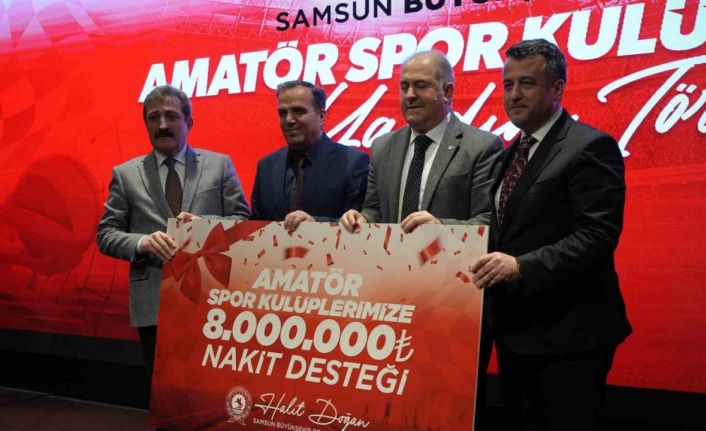 Samsun’da amatör spora 8 milyon TL’lik destek