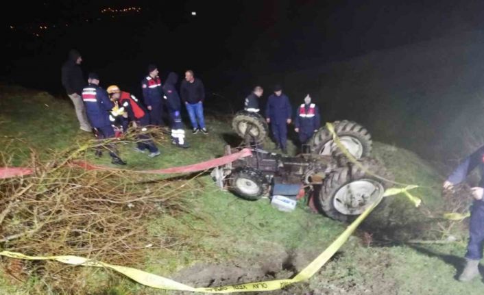 Samsun’da traktör devrildi: 1 ölü