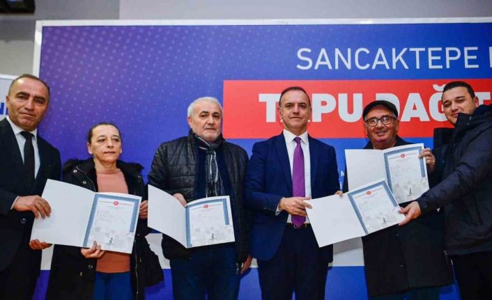 Sancaktepe’de 56 hak sahibi tapularına kavuştu