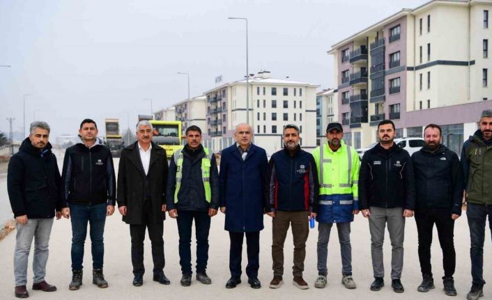 Saray Bosna caddesinde çalışmalar sürüyor