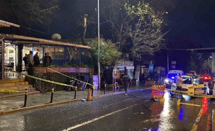 Sarıyer’de kahvehane önünde silahlı kavga. 1 yaralı