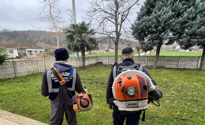 Serdivan’da yeşil alanlara düzenli bakım