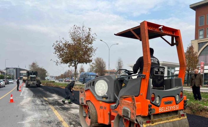 Serdivan’da yol çalışmaları sürüyor