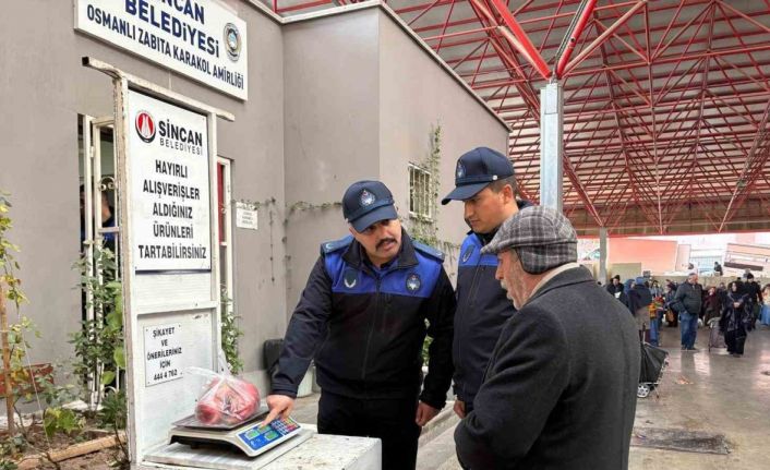 Sincan Belediyesinden pazar ve işyerlerine denetim