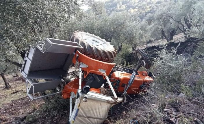 Söke’de traktör devrildi: 1 ağır yaralı