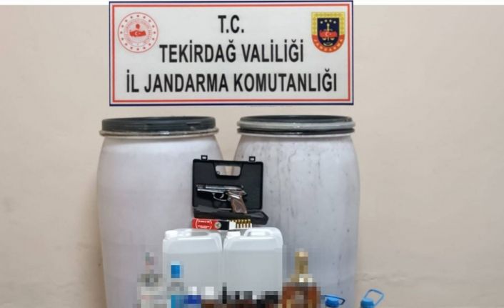 Tekirdağ’da yılbaşı öncesi kaçak içki operasyonu