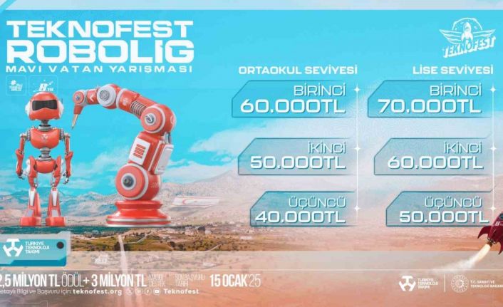 TEKNOFEST Robolig Mavi Vatan Yarışması başvuruları devam ediyor