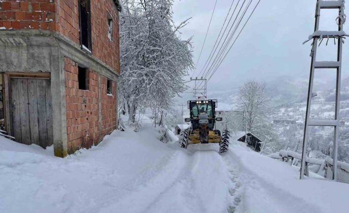 Trabzon’da 168 mahalle yolu kar nedeniyle ulaşıma kapandı