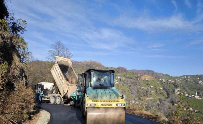 Trabzon’da asfalt ve beton yol yatırımları 2024 yılında da sürdü