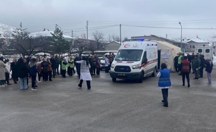 Üzümlü’de deprem ve yangın saha tatbikatı gerçekleştirildi