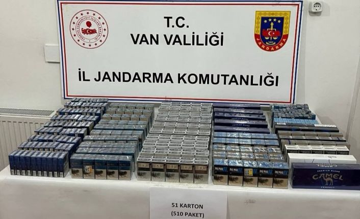 Van’da 510 paket kaçak sigara ele geçirildi