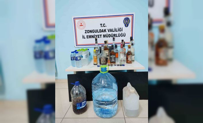 Zonguldak’ta 50 litre etil alkol ele geçirildi