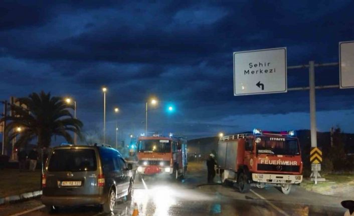 Zonguldak’ta otomobil alevlere teslim oldu