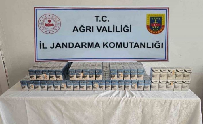 Ağrı’da bin 390 paket kaçak sigara yakalandı