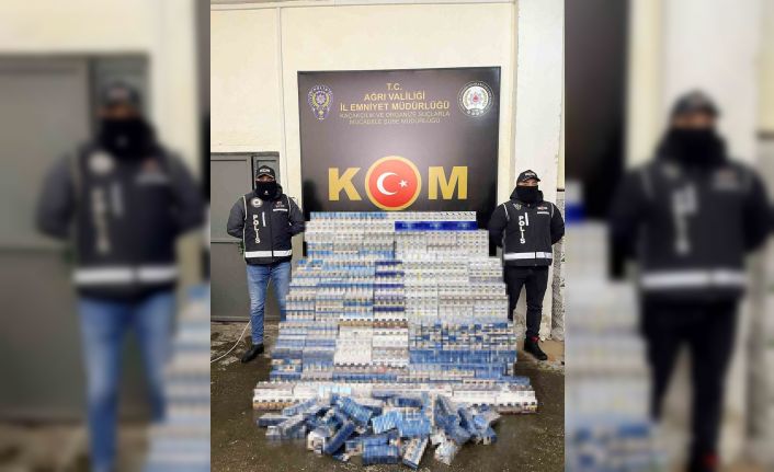 Ağrı’da kaçak sigara operasyonu: 10 bin 400 paket ele geçirildi