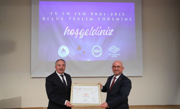 AİÇÜ’ye TSE tarafından “TS EN ISO 90012015 belgesi” verildi