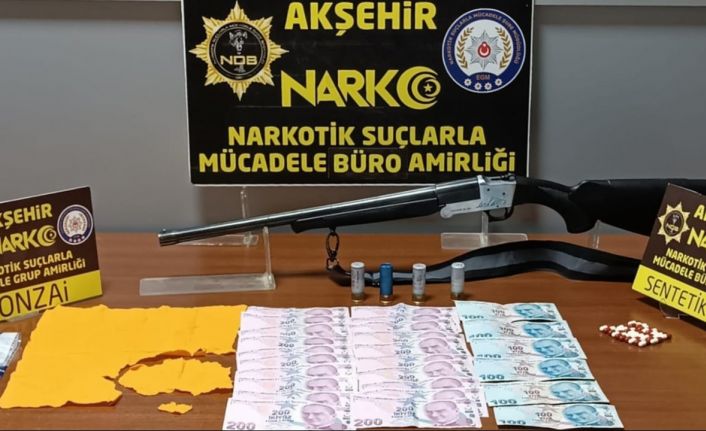 Akşehir’de uyuşturucu operasyonuna 1 tutuklama