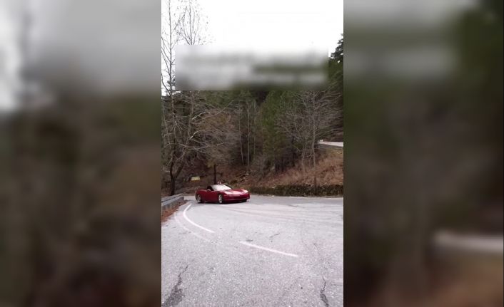 Alanya’da lüks otomobille drifte 39 bin TL ceza