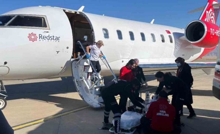 Ambulans uçak, 4 yaşındaki çocuk için Şırnak’tan Kayseri’ye uçtu