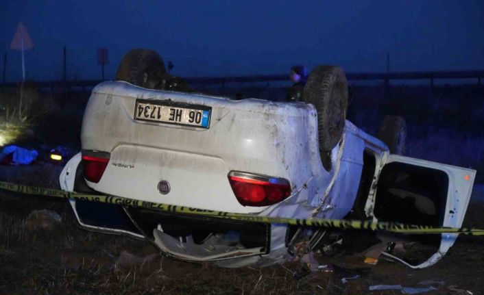 Ankara’da takla atan otomobil hurdaya döndü: 1 ölü, 4 yaralı