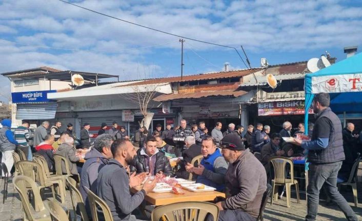 Aydın sanayi esnafı, geleneksel hayır yemeğini gerçekleştirdi