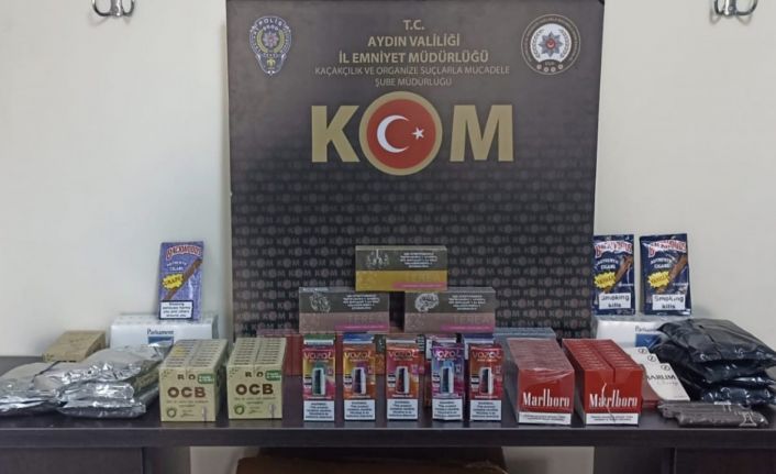 Aydın’da 11 bin 400 adet doldurulmuş makaron ele geçirildi