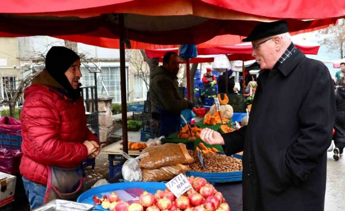 Başkan Kurt Yenikent Pazaryeri’ni ziyaret etti