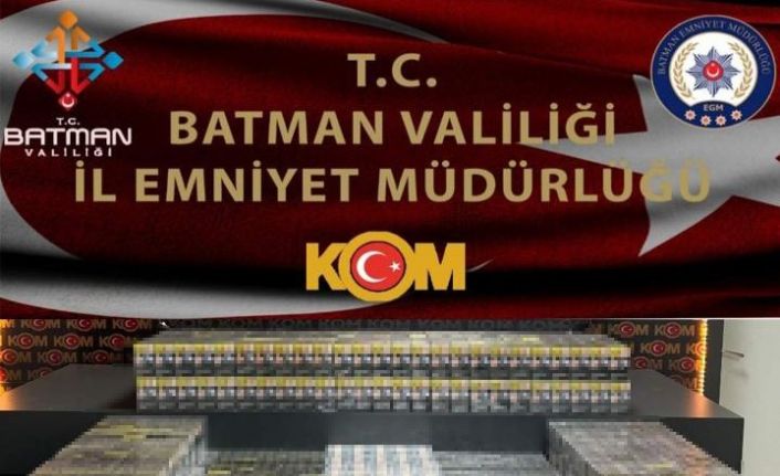 Batman’da bin 940 paket gümrük kaçağı sigara ele geçirildi