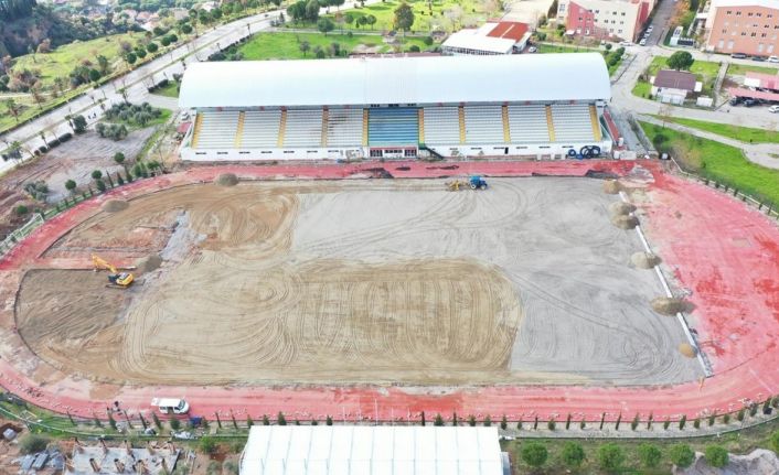 Binali Yıldırım Stadyumu’nda yenileme çalışmaları devam ediyor