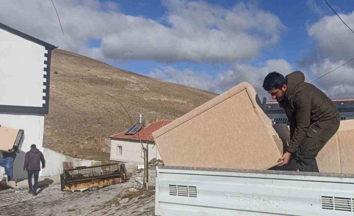Bünyan Belediyesi’nden yangında mağdur olan aileye destek