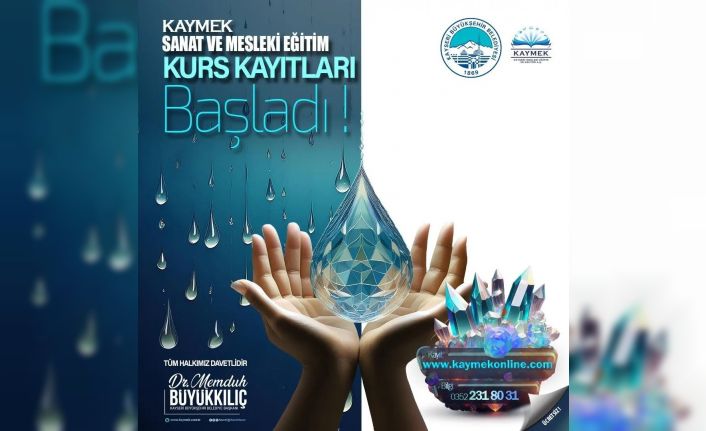 Büyükşehir KAYMEK’in sanat ve mesleki eğitim kurs kayıtları başladı