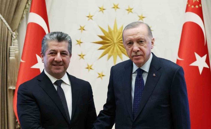 Cumhurbaşkanı Erdoğan,  IKBY Başbakanı Mesrur Barzani’yi kabul etti