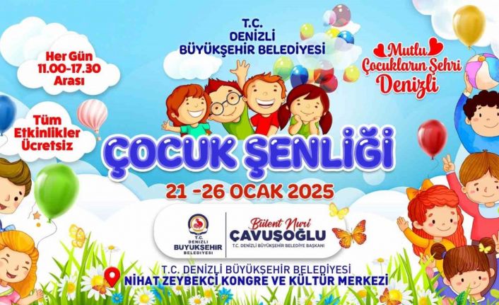 Denizli Büyükşehirden çocuklara şenlik müjdesi