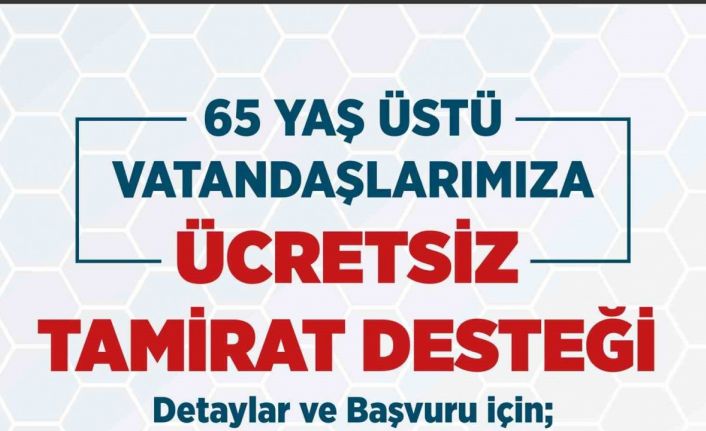 Denizli Büyükşehirden ücretsiz tamirat desteği