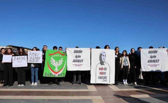 Diyarbakır’da üniversite öğrencileri ve Rojin Kabaiş’in babası “adalet” çağrısında bulundu