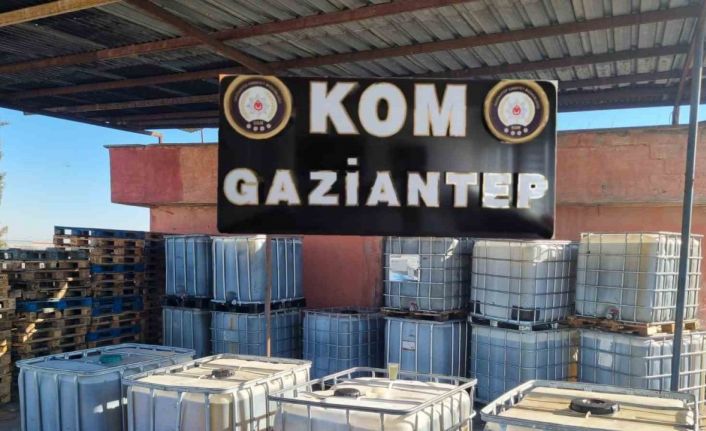 Gaziantep’te 15 bin litre kaçak akaryakıt ele geçirildi