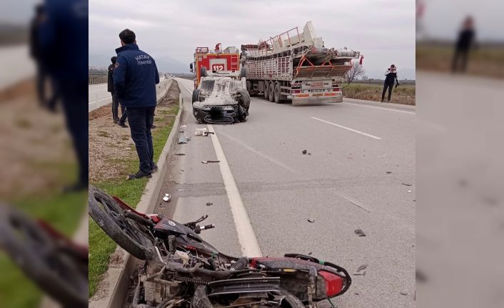 Hassa’da trafik kazası: 2 yaralı